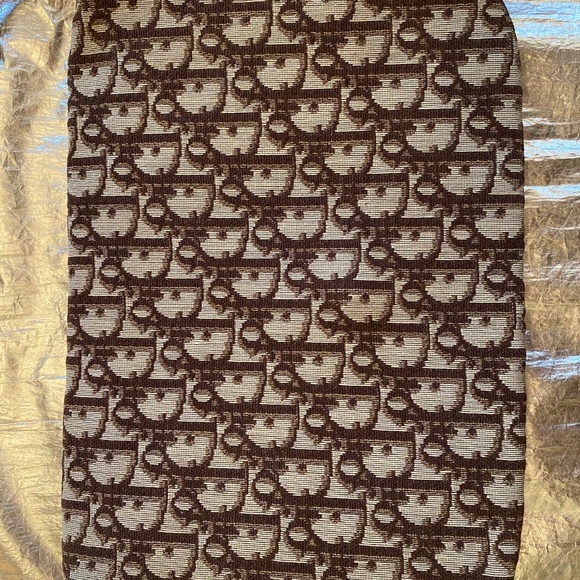 Vintage Christian Dior Trotter Brown Canvas clutch - Picture 5 of 10